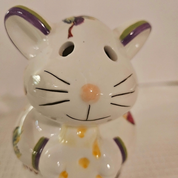 Bella Casa By Ganz Ceramic Mouse Figurine Parmesan Cheese Shaker ~ 5" Tall - Picture 2 of 9